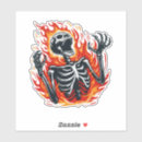 Search for fire skull stickers Scary