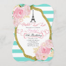 Search for paris 1st birthday invitations Girl