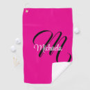 Search for monogrammed golf towels Typography