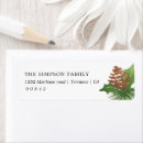 Search for pinecone return address labels Winter