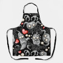 Search for monsters aprons Halloween