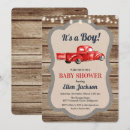 Search for vintage truck baby shower invitations Retro