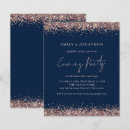 Search for navy blue glitter invitations Elegant