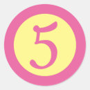 Search for number 5 stickers 5th
