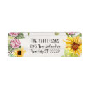 Search for sunflower birthday return address labels For her
