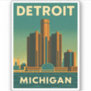 Search for detroit city stickers United states