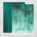 Search for abstract art wedding invitations Green