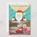 Search for cartoon family christmas cards Santa claus
