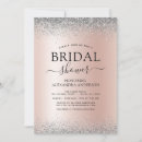 Search for rose gold glitter bridal shower invitations Chic