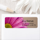 Search for pink daisy return address labels Daisies