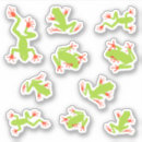 Search for frog eyes stickers Red eyed tree frog