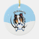 Search for sheltie christmas tree decorations Blue merle sheltie