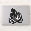 Search for black and white mermaid stickers For kids