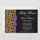 Search for purple leopard invitations Party