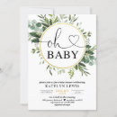 Search for greenery eucalyptus baby shower invitations Gold
