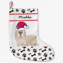Search for shih tzu christmas stockings Cute