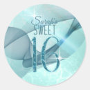 Search for turquoise birthday stickers 16th