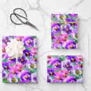 Search for pansy wrapping paper Violets