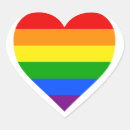 Search for gay rights stickers Rainbow heart