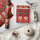 Search for toy soldier wrapping paper Red