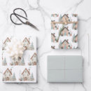 Search for christmas house wrapping paper Watercolor