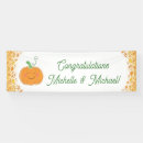 Search for pumpkin baby shower banners Leaves