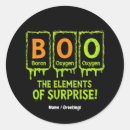 Search for funny science stickers Halloween