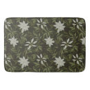 Search for green leaves bath mats Pattern