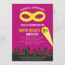 Search for superhero invitations Girls superhero party