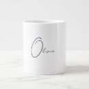Search for big letter mugs Black white