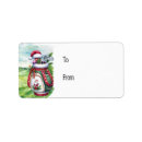 Search for bag return address labels Santa