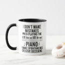 Search for funny music teacher mugs Piano