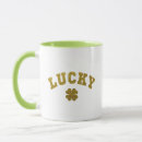 Search for lucky clover mugs Irish