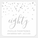 Search for 80th party stickers Script