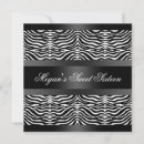 Search for black zebra stripe invitations Stripes