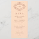 Search for blush pink menus Vintage