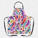 Search for orange stripes aprons Colourful