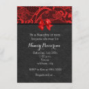 Search for red leather invitations Black
