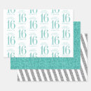 Search for glitter wrapping paper Teal