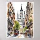Search for vintage spain travel posters Watercolor