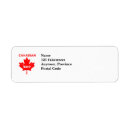 Search for canadian return address labels Maple leaf