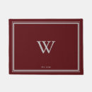 Search for burgundy maroon doormats Red