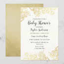 Search for vintage baby shower invitations Gold