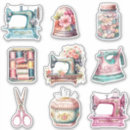 Search for sewing buttons stickers Vintage