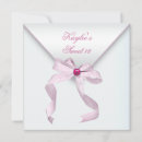 Search for pretty pink white sweet 16 invitations Sixteen