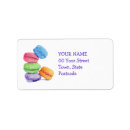 Search for french macaron return address labels Macarons