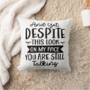 Search for talking cushions Sarcasm