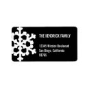Search for snow flake return address labels Black