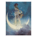Search for crescent moon art Female