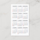 Search for calendar business cards Modern